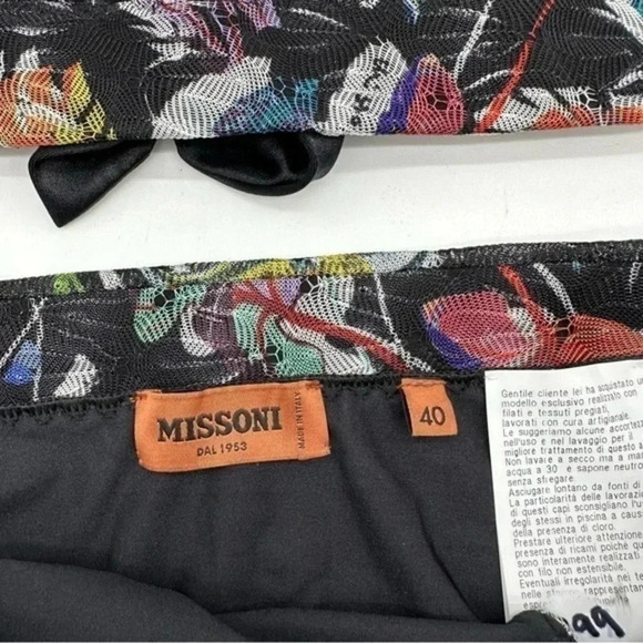 MISSONI Monstera Leaf Two-Piece Swimsuit Size 40 B2789 - Picture 7 of 7